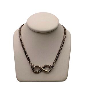Tiffany & Co sterling silver infinity necklace